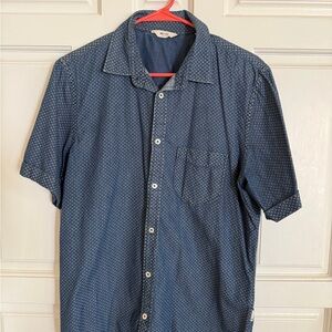 Casual Navy Button Down Shirt for Men